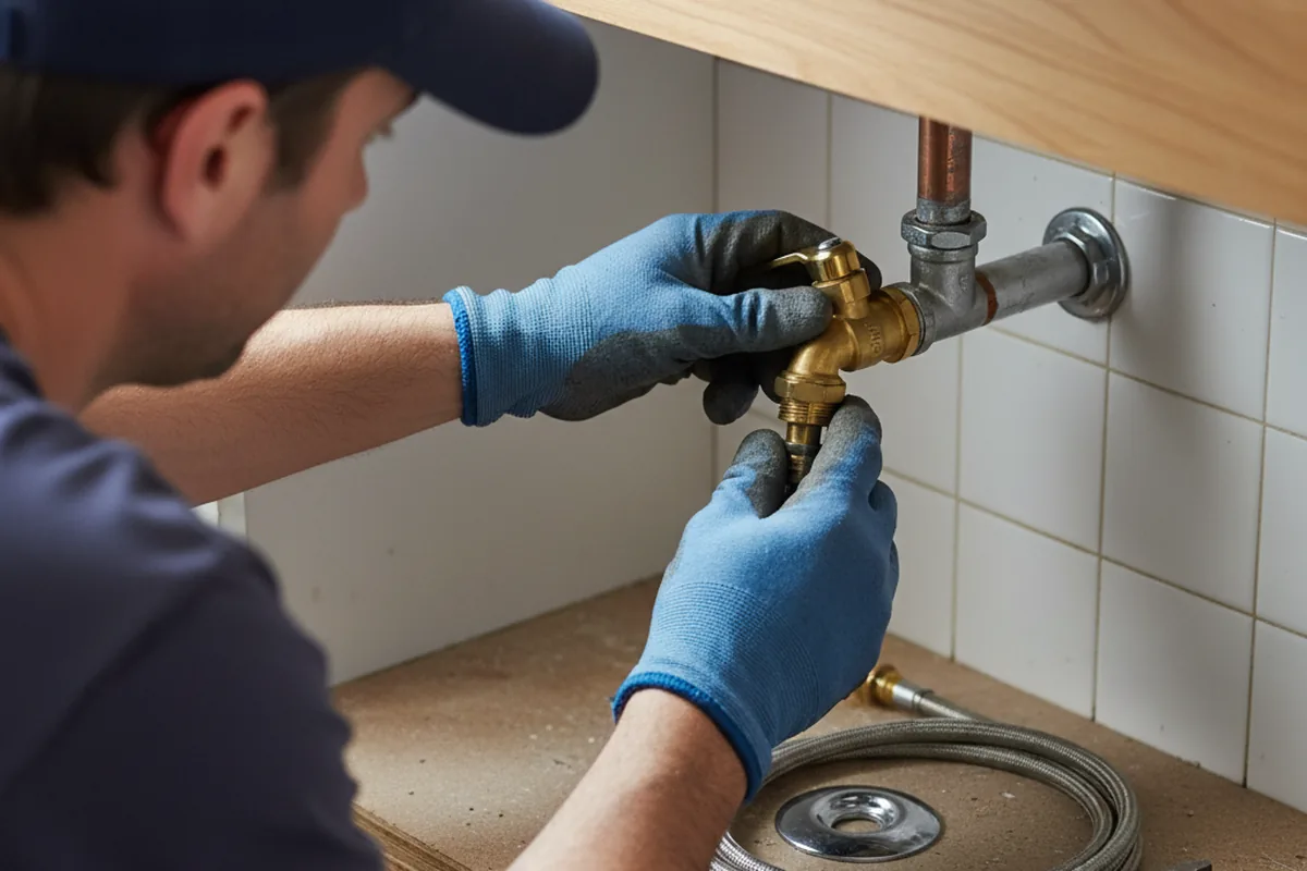 Shutoff valve and fitting work during Repiping in Okay